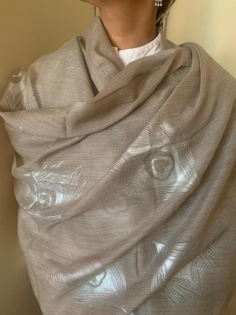Vanya Painted Cashmere Luxury Shawl