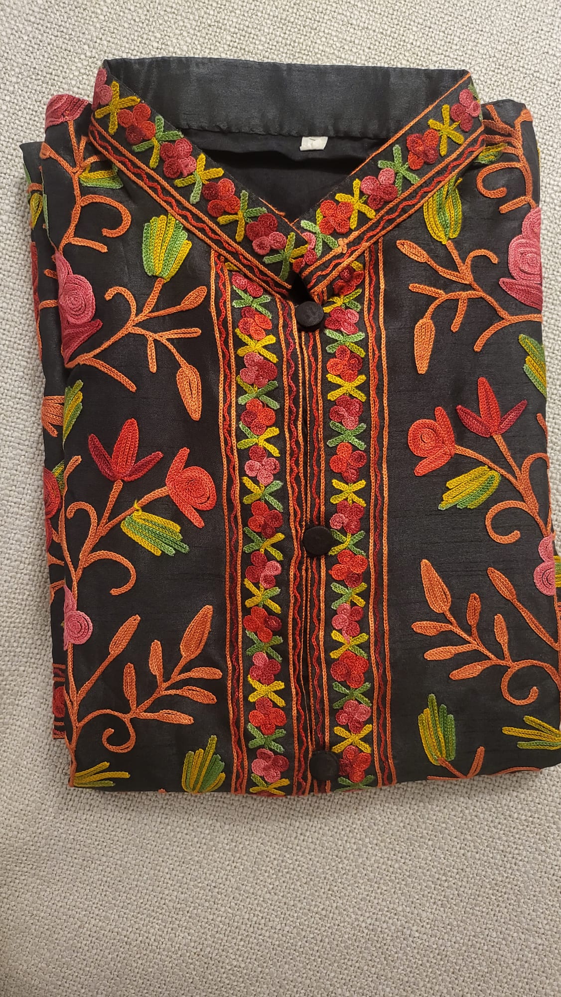 Royal Kashmiri Raw Silk Jacket