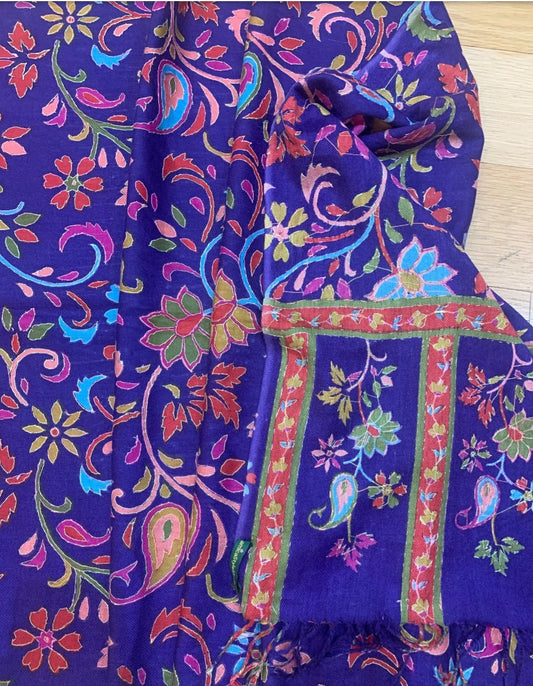 Noor Kalamkari Semi Pashmina Shawl