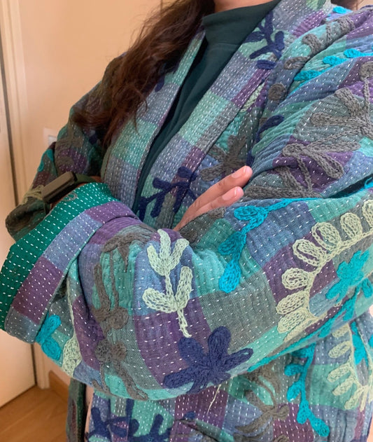 Emerald Garden Suzani Boho Jacket