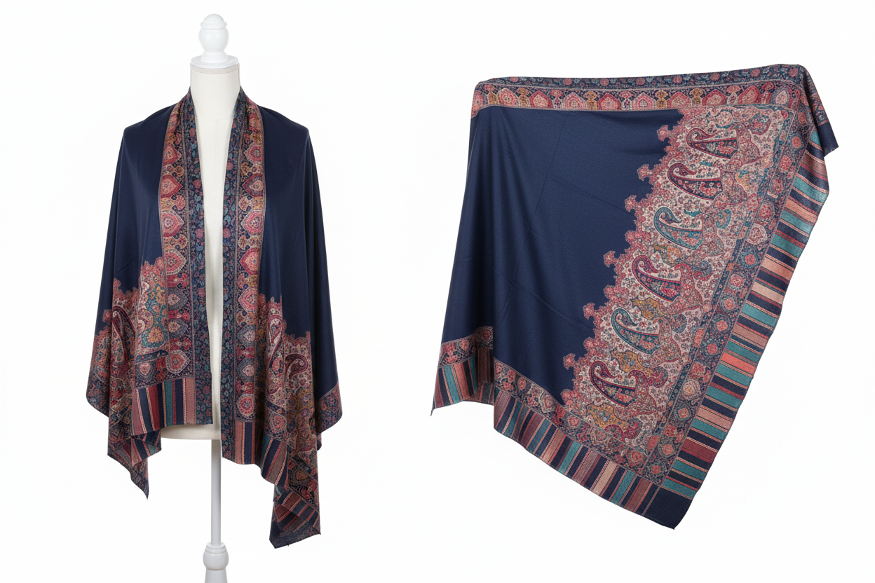 Kanni Heritage Paisley Pashmina Shawl