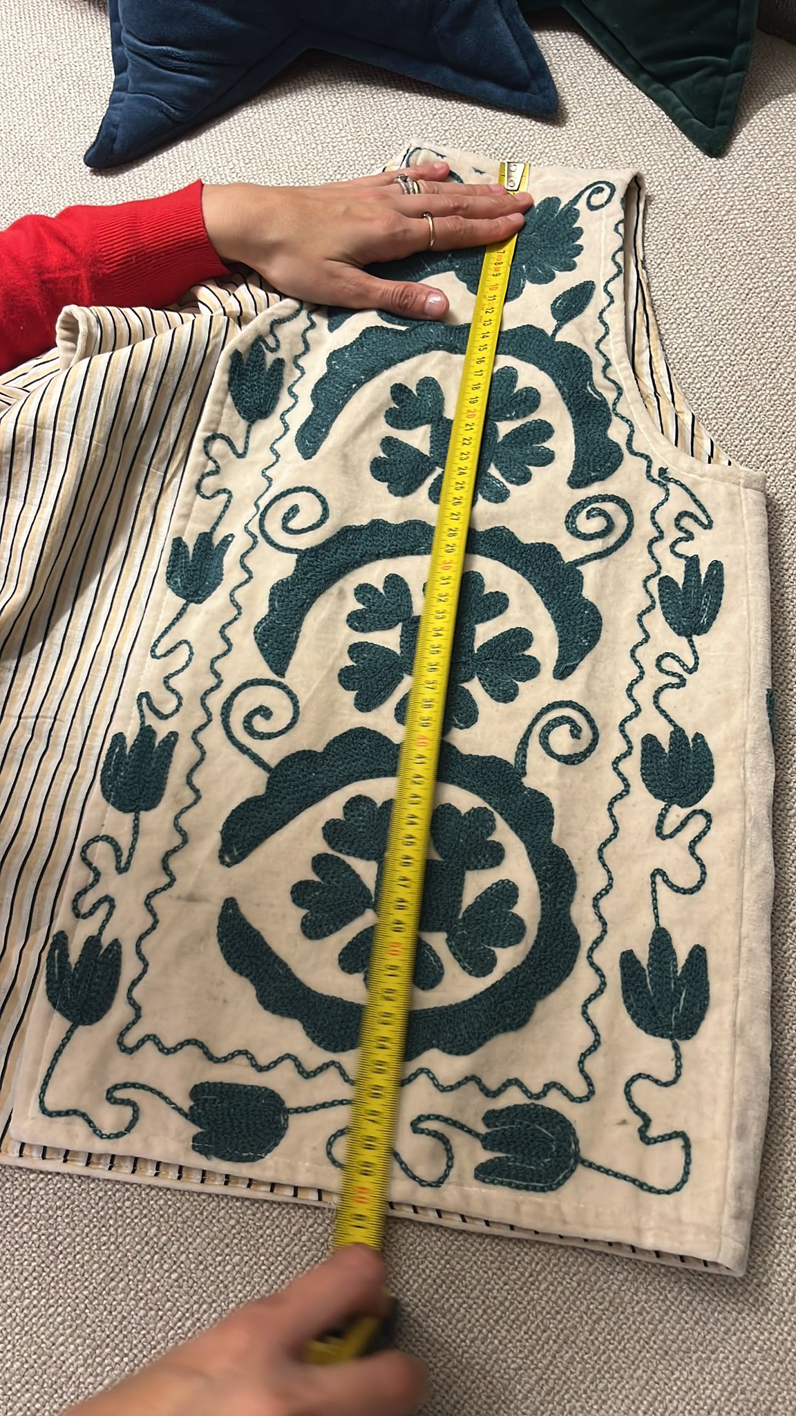 Zariya Velvet Suzani Artisan Waistcoat