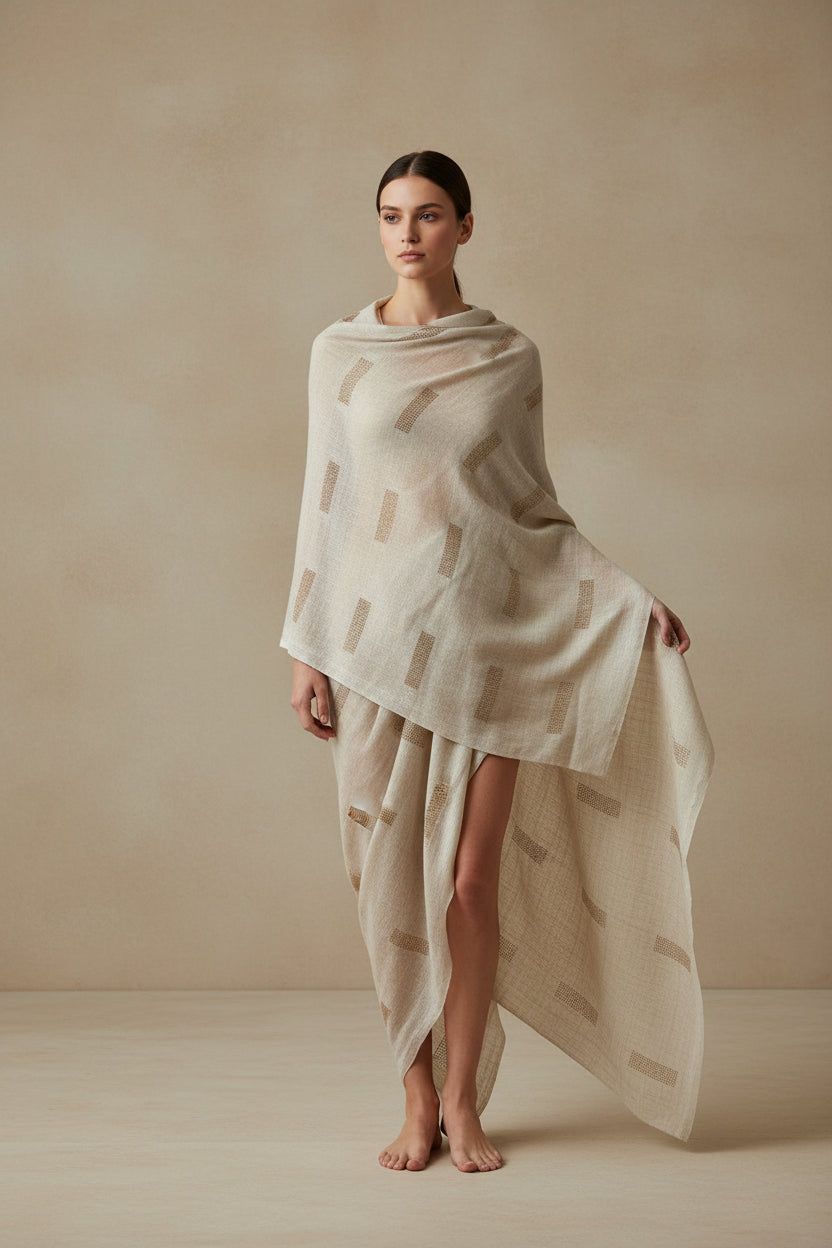 Stone Mosaic Pashmina Shawl