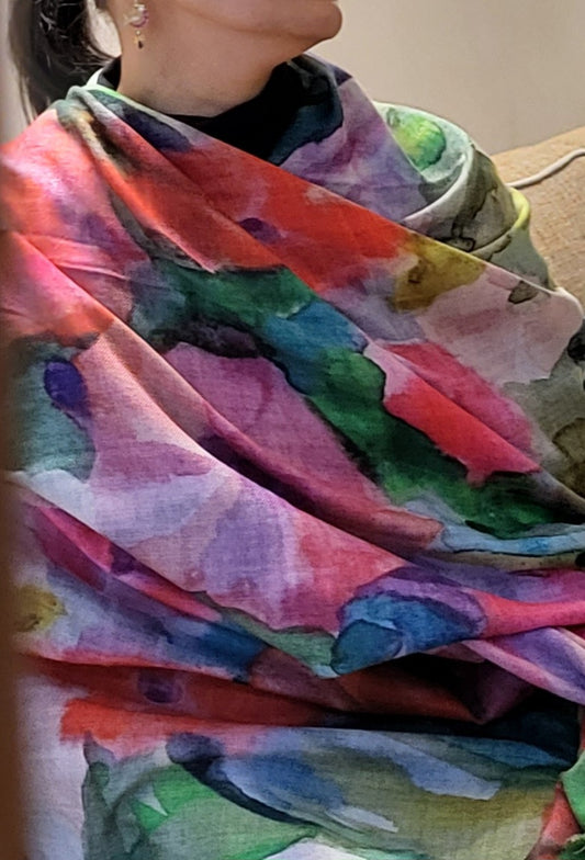 Soft Lightweight Cashmere Touch Scarf