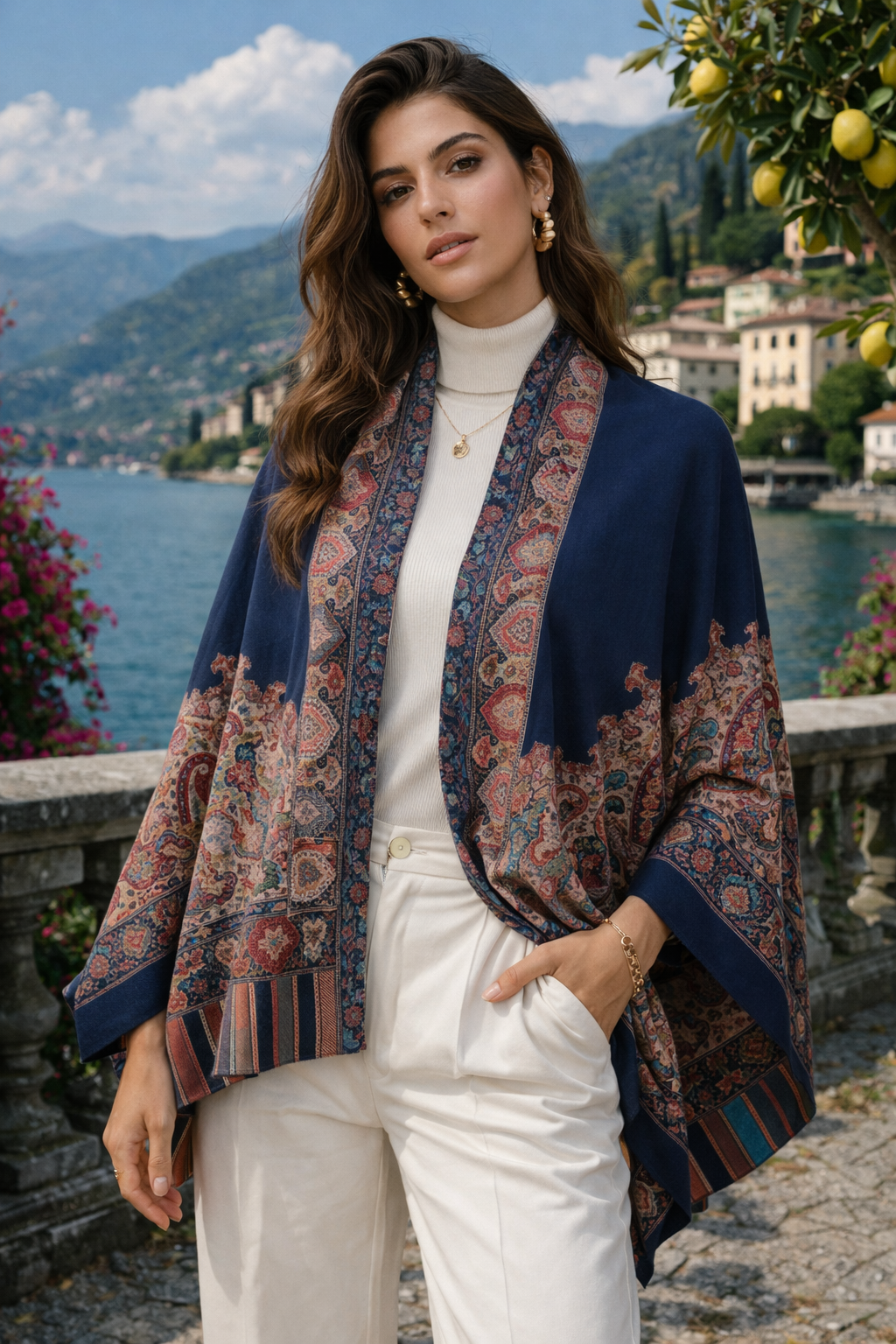 Kanni Heritage Paisley Pashmina Shawl