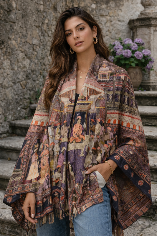 The Maharaja Narrative Cashmere Shawl