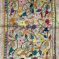 Very beautiful hand painted hand embroidered multicoloured pure Tusar silk kantha stole