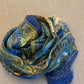 Beautiful handpainted Silk stole / scarf With beautiful print perfect for spring . Very light and comfortable to carry