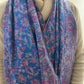 Handmade very beautiful Wool Shawl Scarf Multicoloured embroidery, made by lovely Kashmiri women in India.