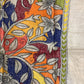 Very beautiful hand painted hand embroidered multicoloured Tusar silk kantha stole