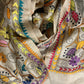 Very beautiful hand painted hand embroidered multicoloured pure Tusar silk kantha stole