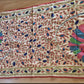 Hand Embroidered Tussar Silk Kantha Scarf/dupatta very elegant and beautiful with peacock and leaves kantha embroidered work