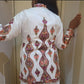 Beautiful White Hand Embroidered long Raw Silk Kashmir Jacket/Bohemian Coat / handmade over coat Perfect for spring