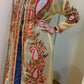 Beige Georgette Shrug with Kashmiri Aari Embroidery, Long  Tunic for Women
