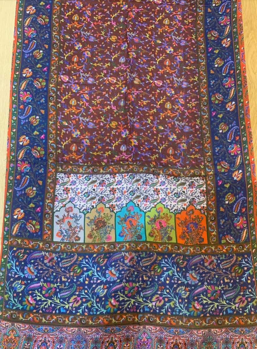 Beautiful Indian printed kani motif stole/scarf