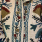 White handmade Suzani boho jacket multicoloured coat