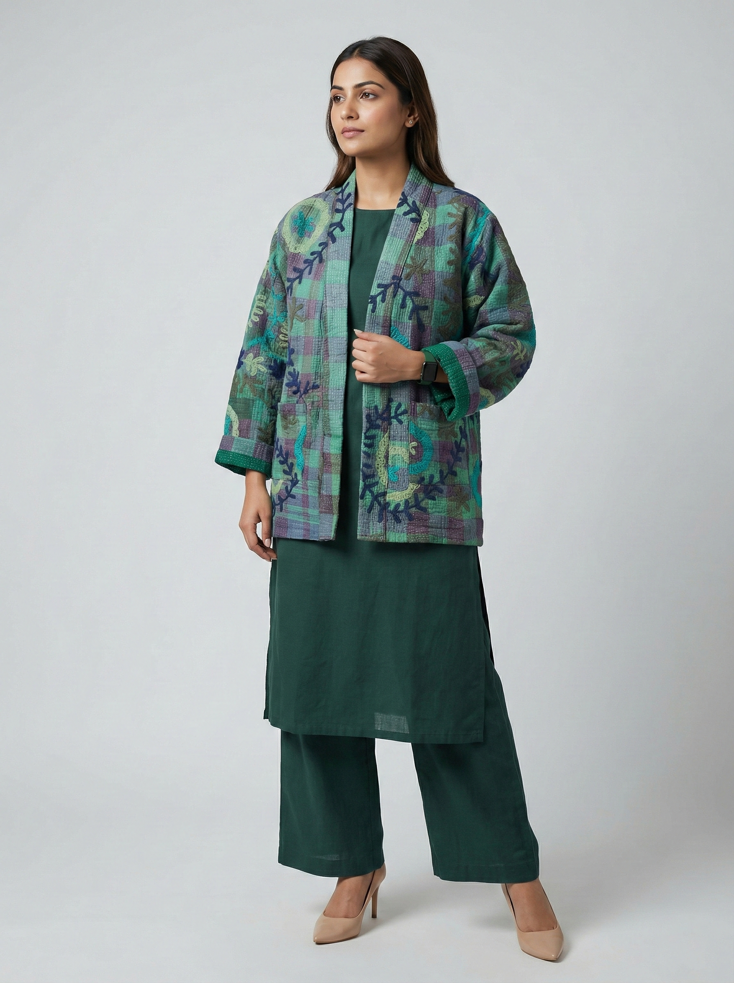 Emerald Garden Suzani Boho Jacket