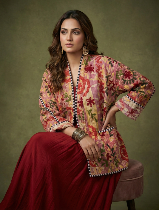 Zariya Heritage Cotton Suzani Jacket