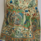 Hand Embroidered Tussar Silk Kantha Scarf/dupatta very elegant palanquin and floral design