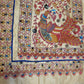 Hand Embroidered Tussar Silk Kantha shawl dupatta peacock design