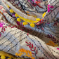 Handmade kantha dupatta shawl soft cotton hand embroidered  floral work shawl/ foulard/scarf /stole for spring summer collection