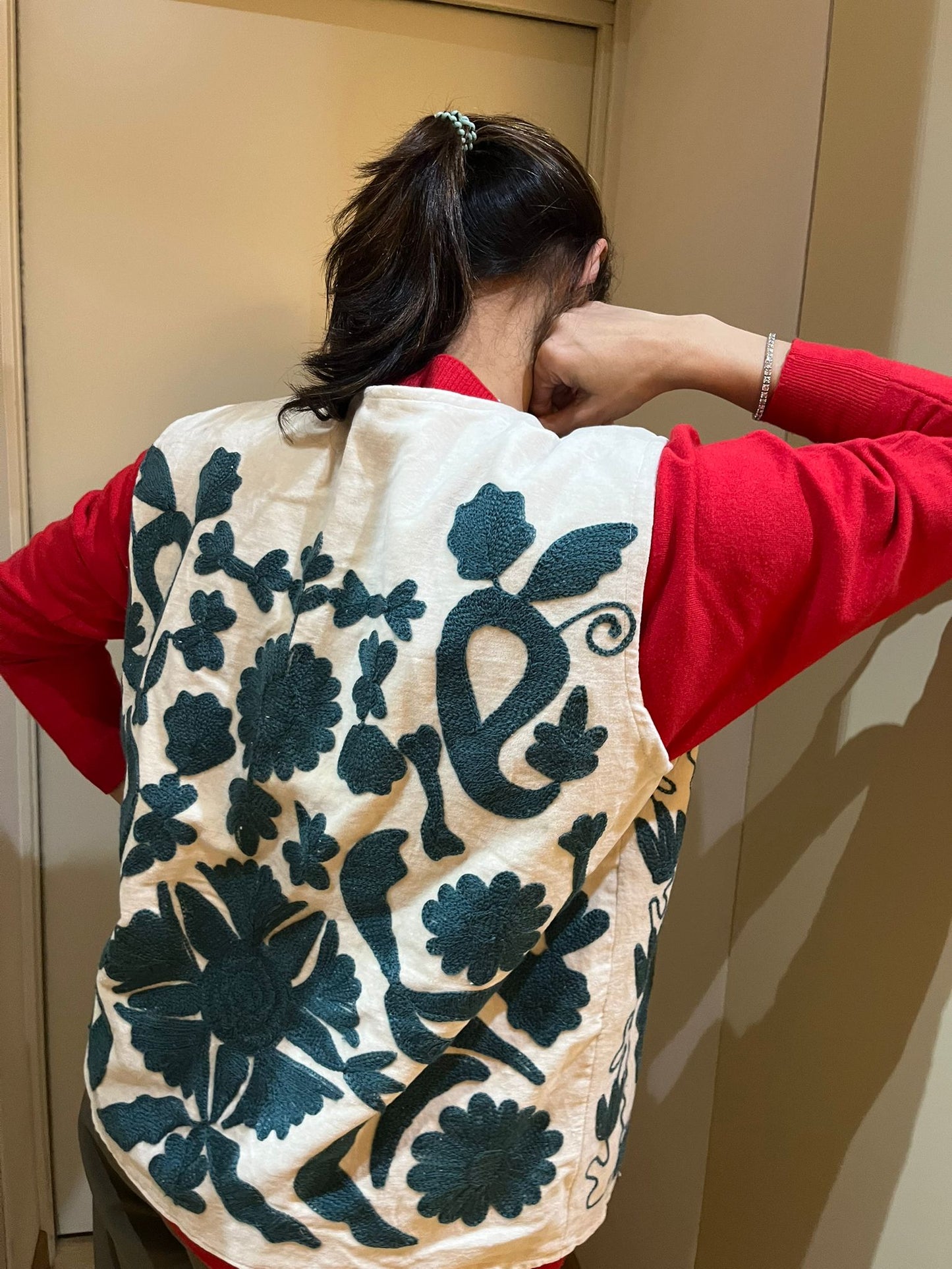 Zariya Velvet Suzani Artisan Waistcoat