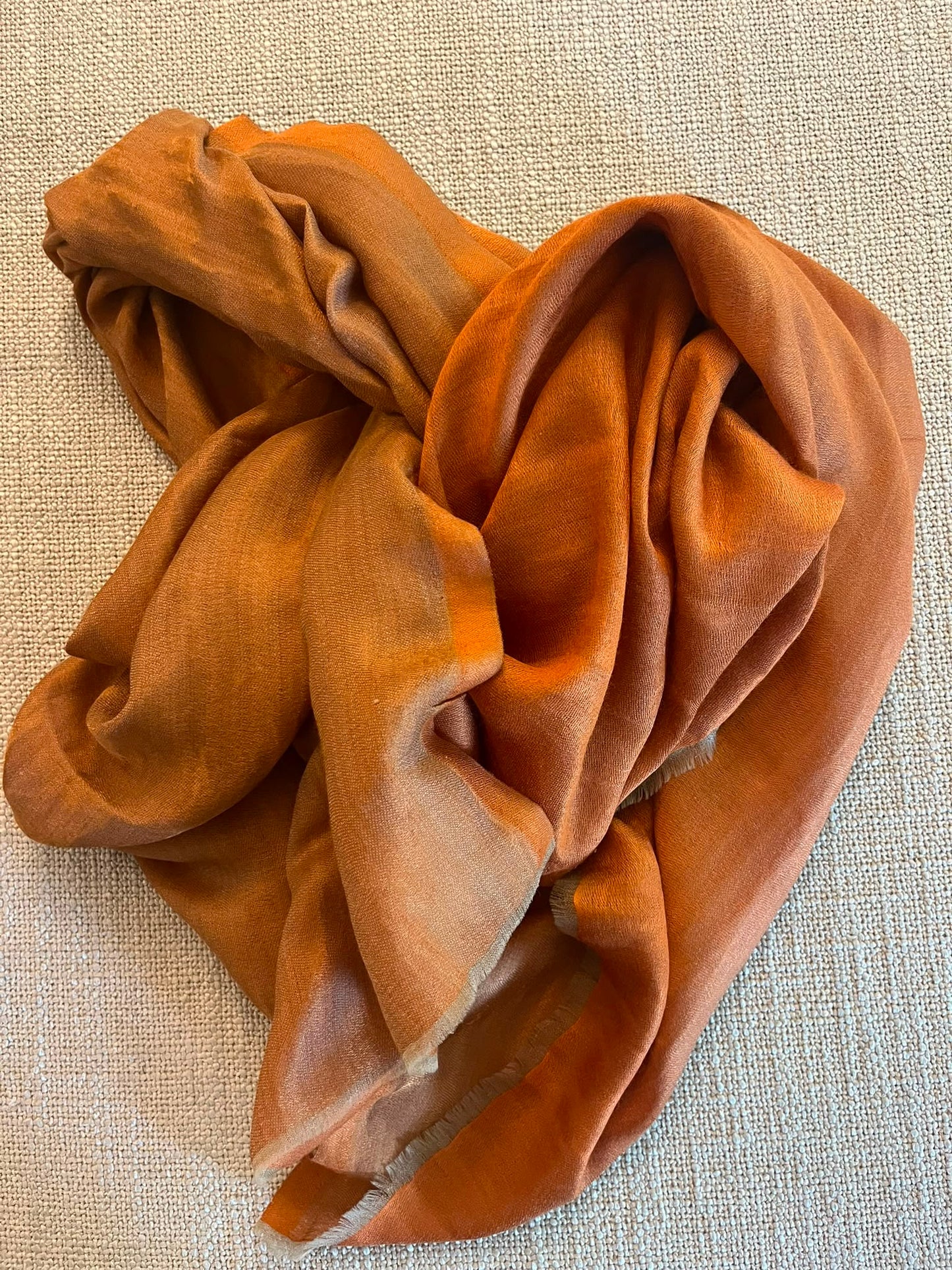 Beautiful reversable  golden colour Silk stole / scarf  perfect for all season . Very light and comfortable to carry