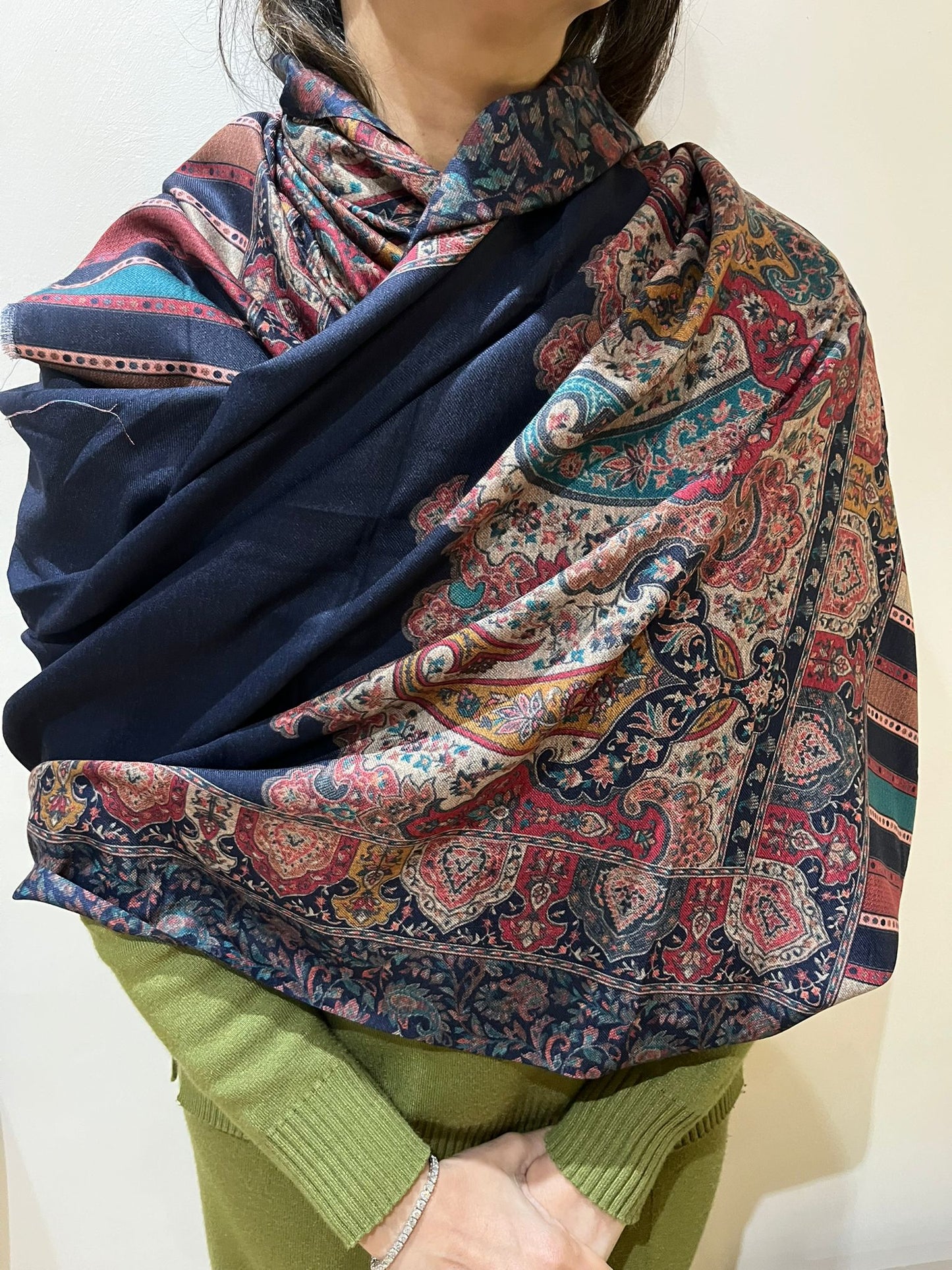 Kanni Heritage Paisley Pashmina Shawl