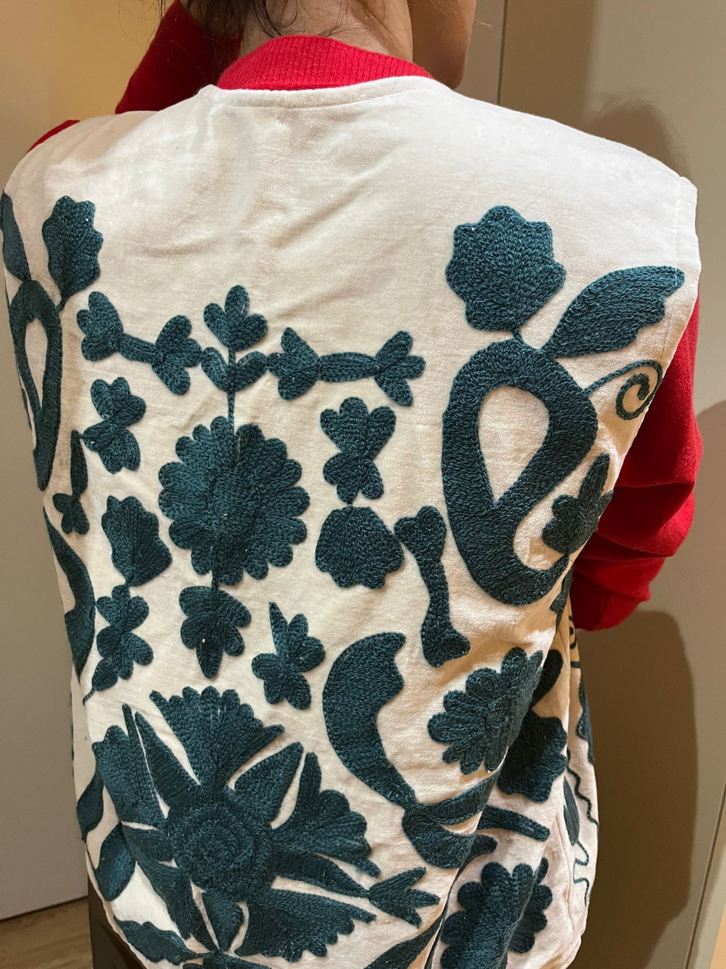 Zariya Velvet Suzani Artisan Waistcoat