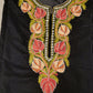 Fine Velvet Kashmiri Women Cape Shawl kaftan with wollen Embroidery, Velvet Poncho, Antique Cape, Boho Cape, Velvet Cape, Black Shawl Kaftan style