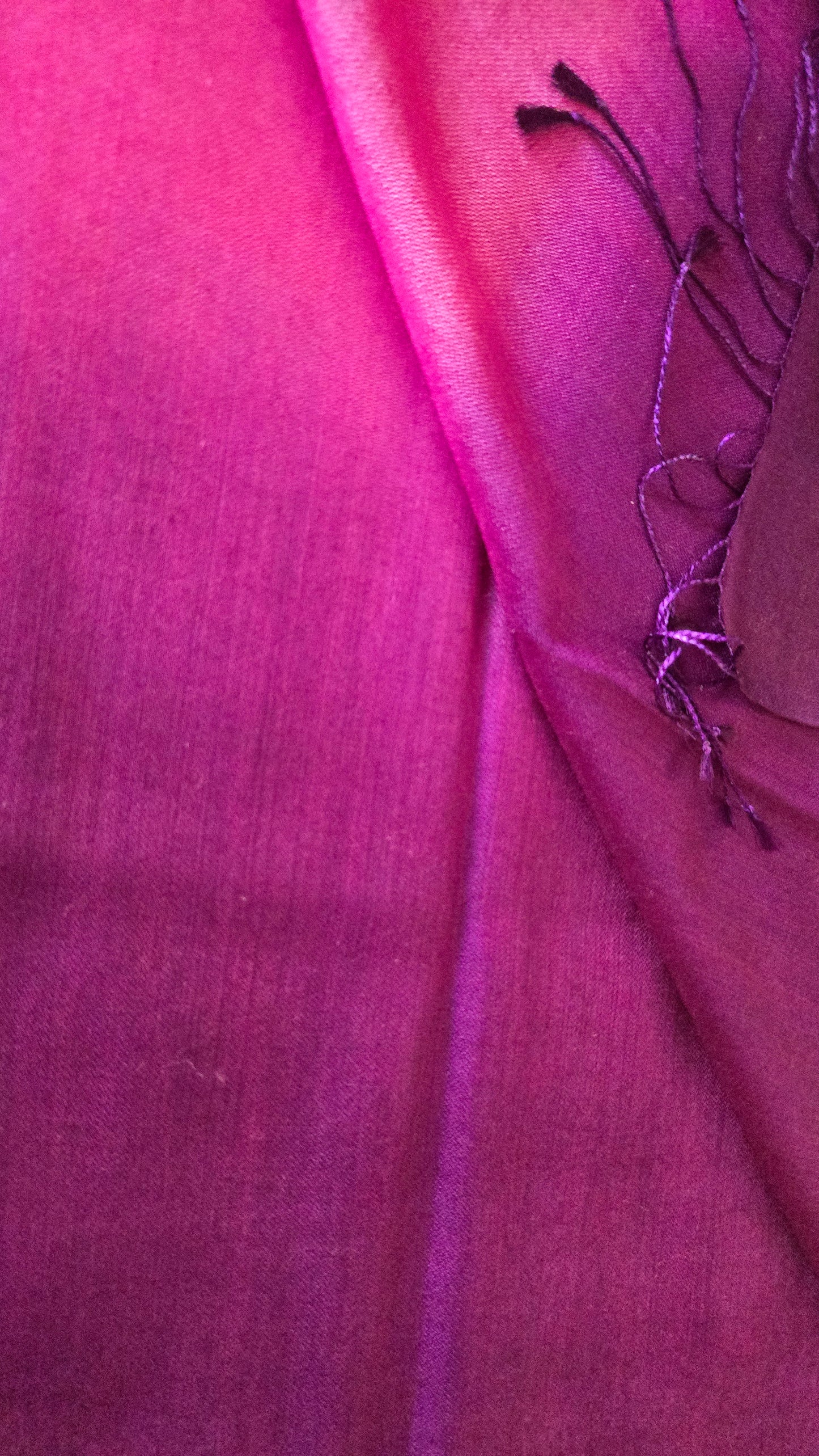 Beautiful 3 shades / colour Silk stole / scarf hand made perfect for all season . Very light and comfortable to carry