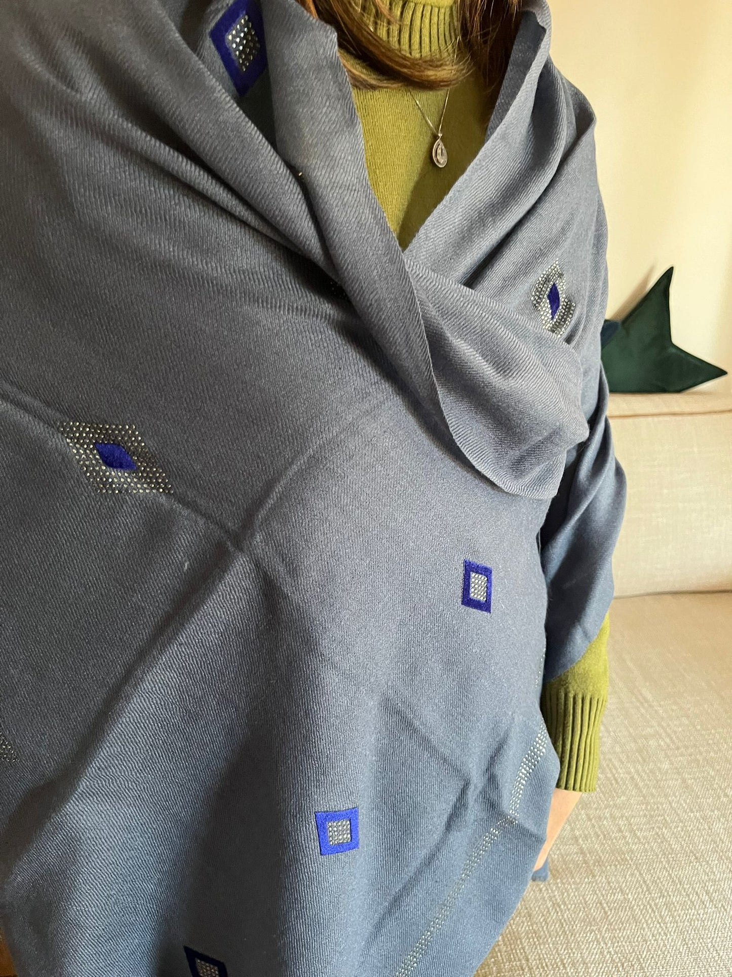 Noor Patchwork Cashmere Wrap