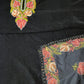 Fine Velvet Kashmiri Women Cape Shawl kaftan with wollen Embroidery, Velvet Poncho, Antique Cape, Boho Cape, Velvet Cape, Black Shawl Kaftan style
