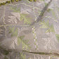 Handmade elegant Phulakari dupatta in white colour thread work in pure cotton  base traditionally made by rural Indian women of Punjab India