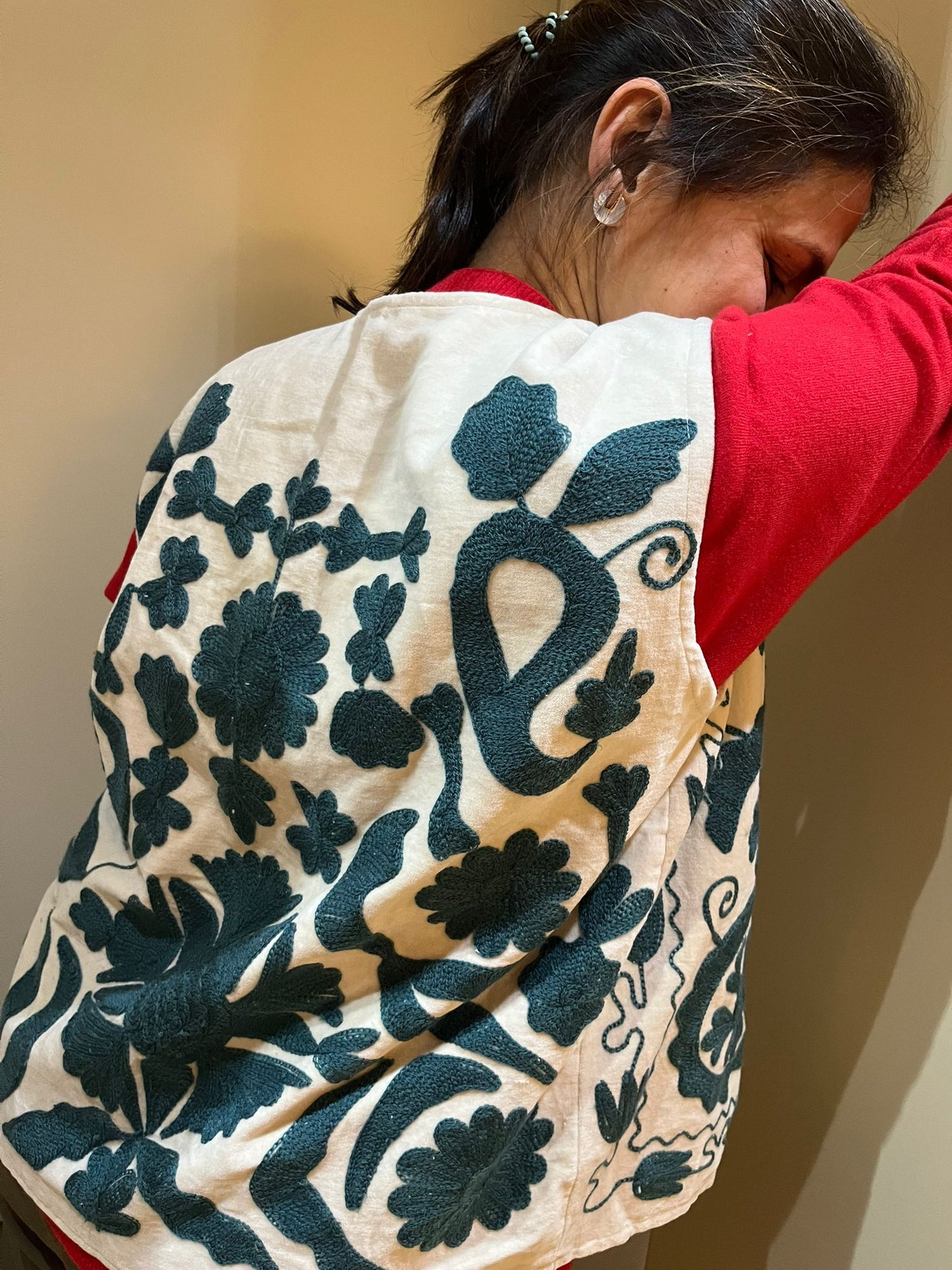 Zariya Velvet Suzani Artisan Waistcoat