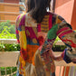 Indian Handmade Kantha Reversible Short Length  All Season Bohemian Jacket multicolour suitable in summer