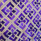 Handmade elegant Phulakari dupatta in purple colour thread work in pure cotton base traditionally made by rural Indian women of Punjab India