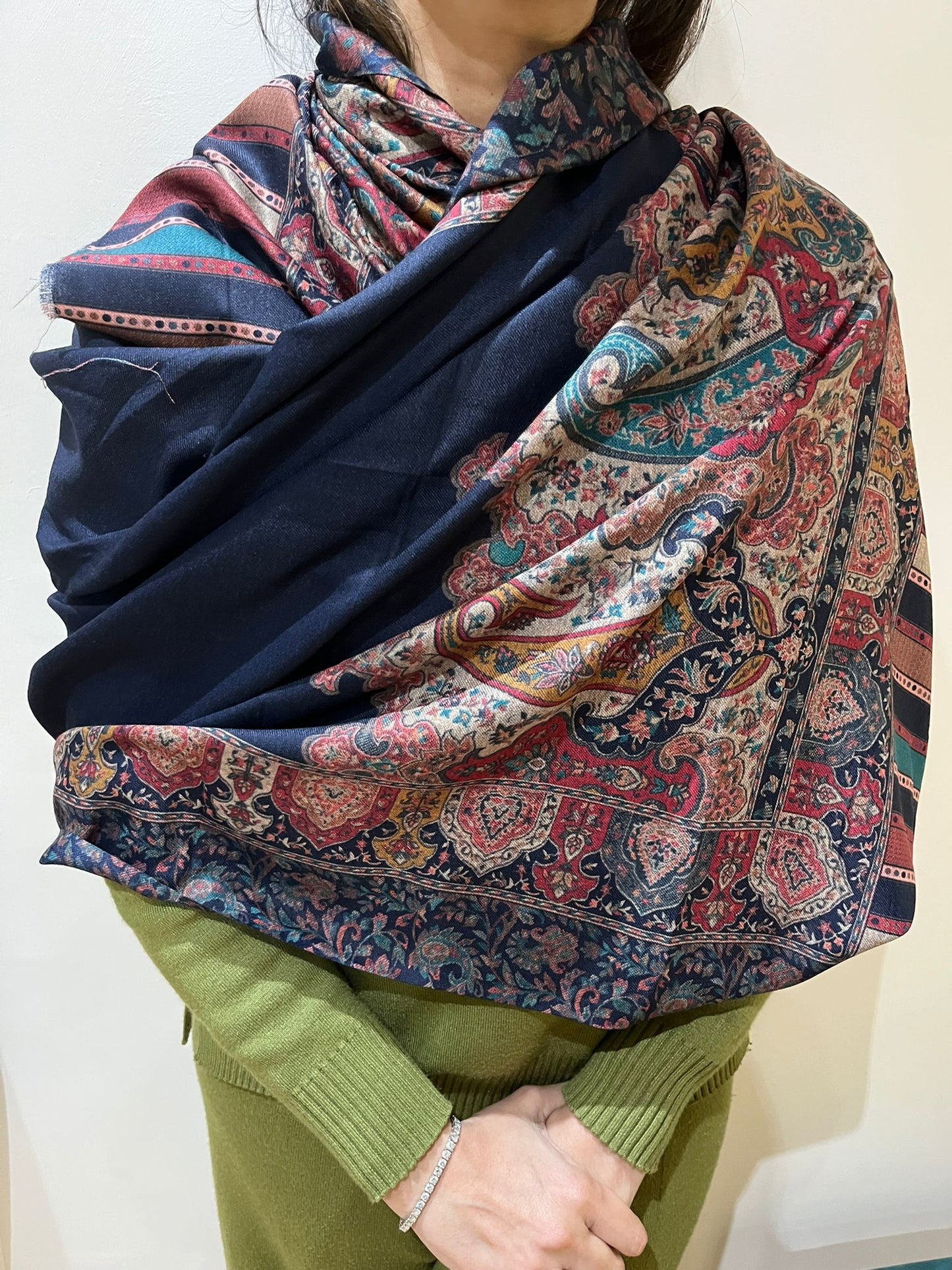 Kanni Heritage Paisley Pashmina Shawl