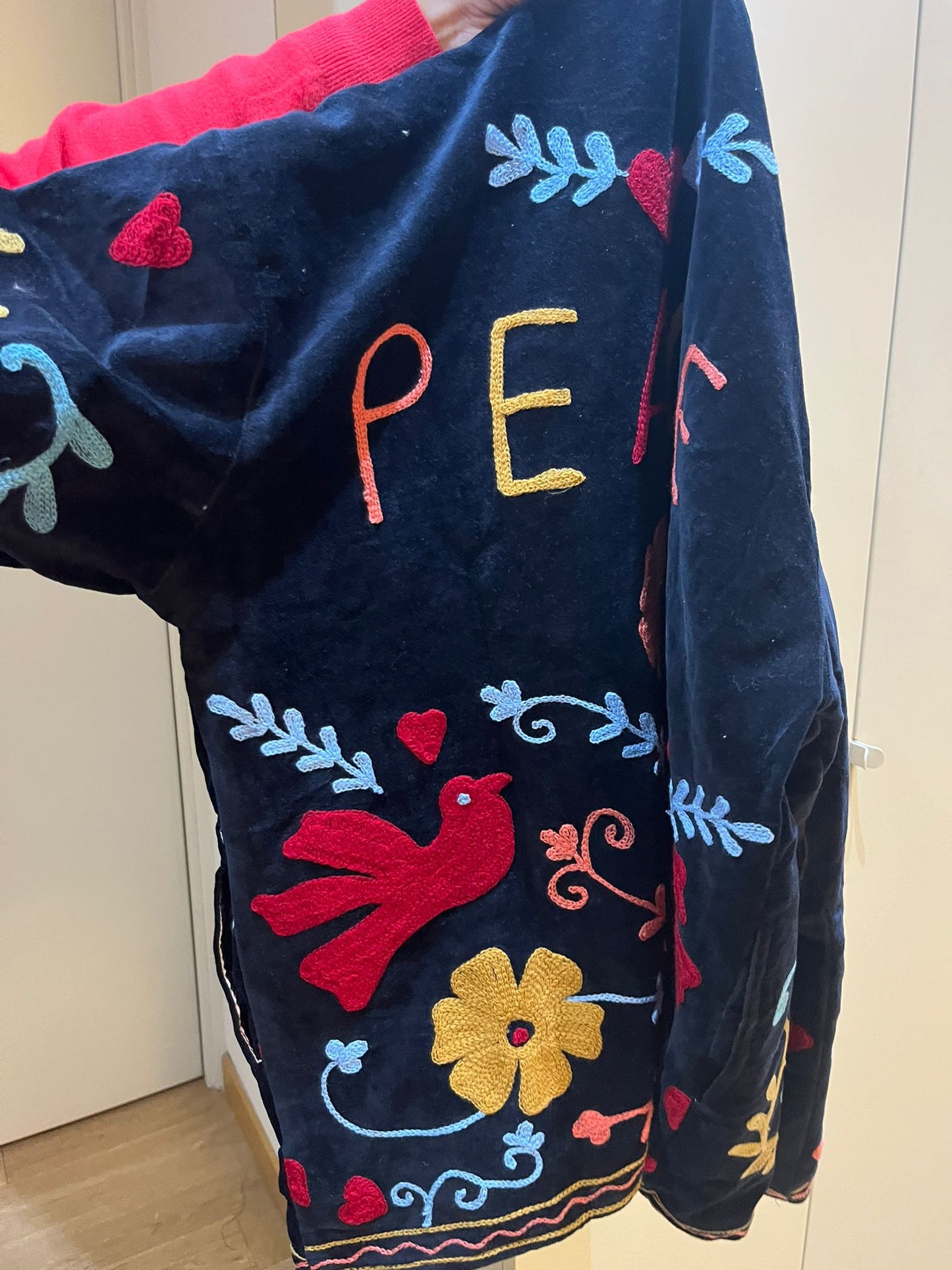 Noir Boho Suzani Embroidered Jacket