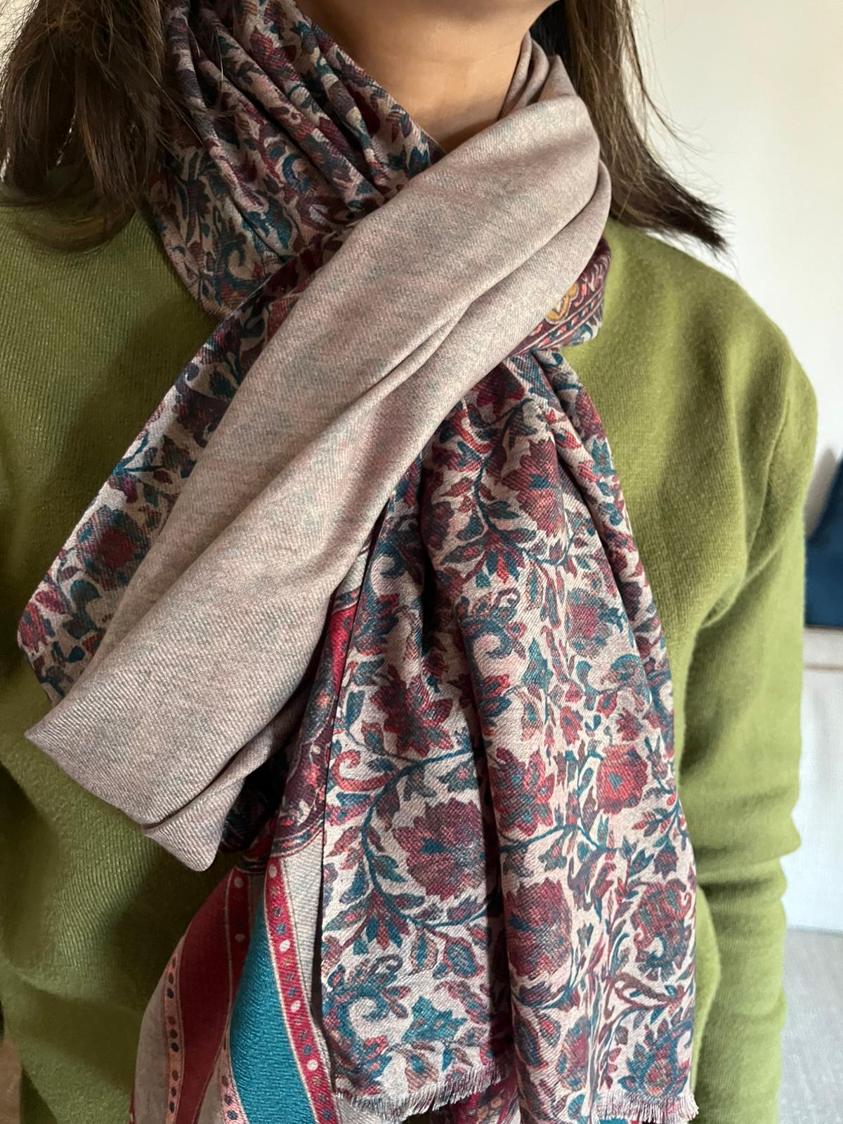 Royal Kanni Weave Cashmere Wrap