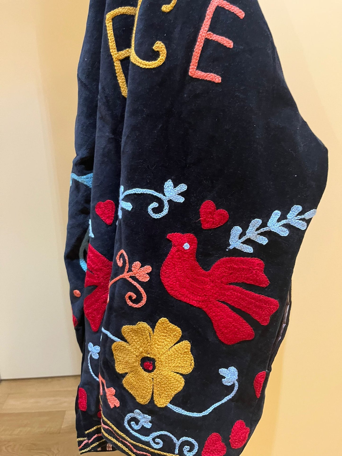 Noir Boho Suzani Embroidered Jacket