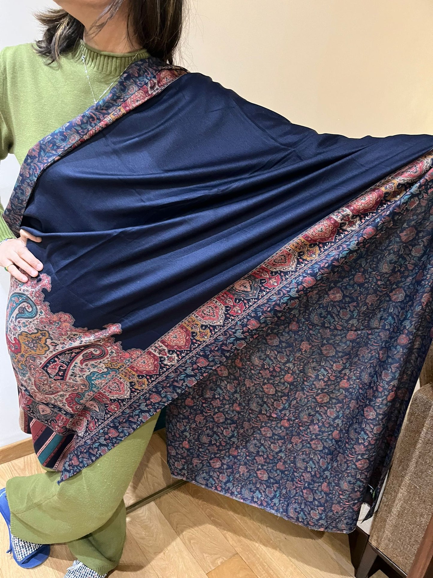 Kanni Heritage Paisley Pashmina Shawl
