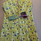 Indian Handmade Kantha Reversible long Length  All Season Bohemian Jacket  in light green  and rainbow colours