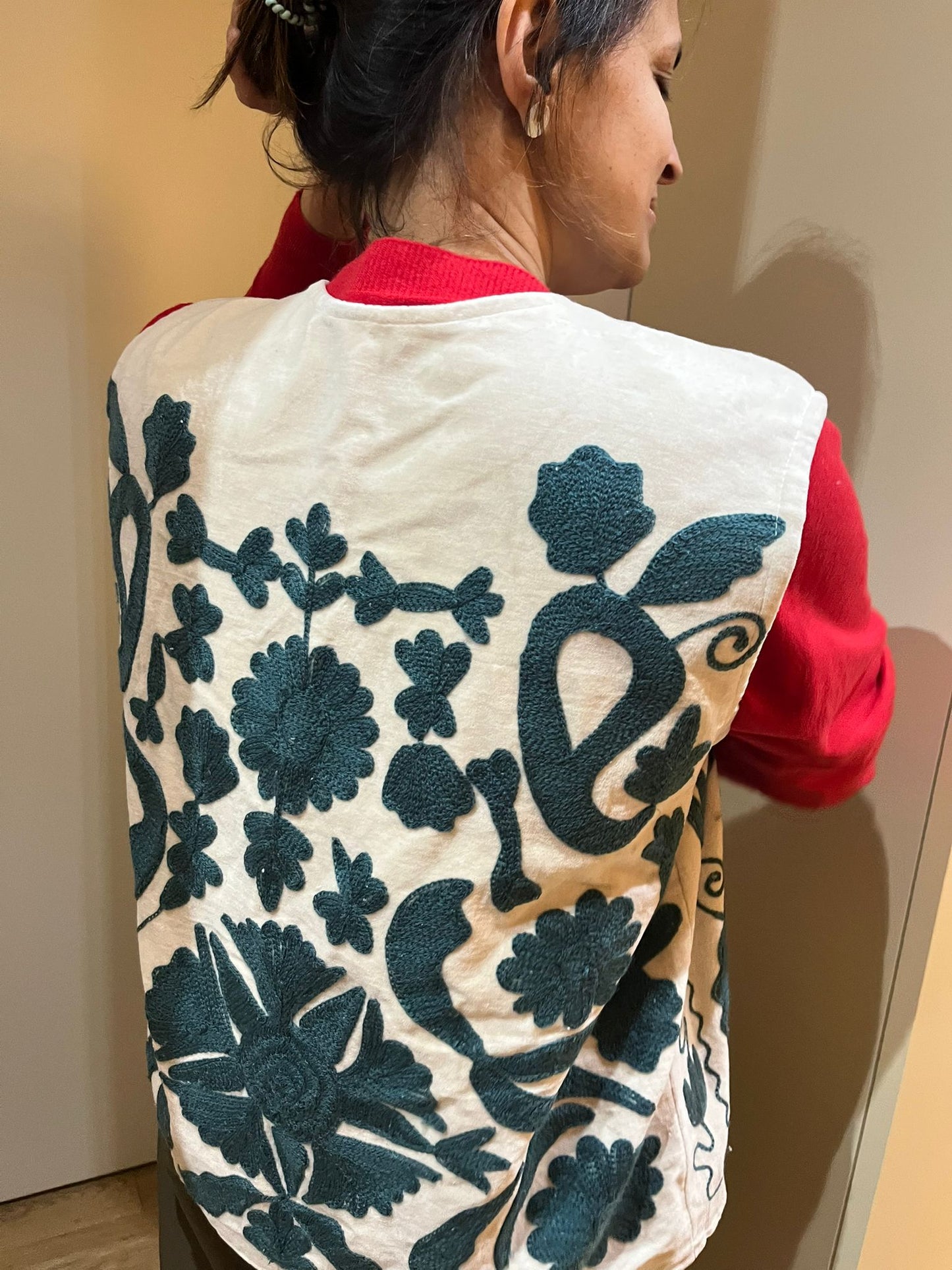 Zariya Velvet Suzani Artisan Waistcoat
