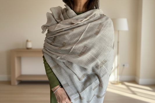 Stone Mosaic Pashmina Shawl