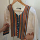 Short Women Embroidered linen  Banjara Boho Jacket, Traditional linen Kutch Koti, Indian Ethnic linen  Jacket, Cotton Long Sleeves  Jacket