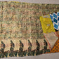 Unique beautiful handmade kantha mulberry silk Reversible stole