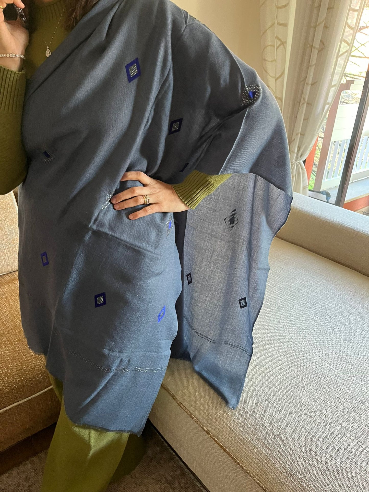 Noor Patchwork Cashmere Wrap