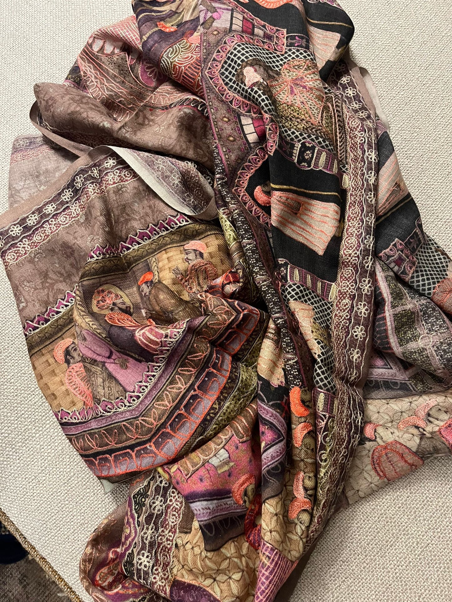 The Maharaja Narrative Cashmere Shawl