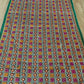 traditionally made green phulkari stole/dupatta with mirror snd crystal